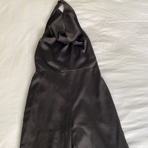 Urban outfitters satin black jumpsuit
